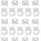 Middle Finger Planner Stickers - Snowball The Cat [1513]