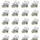 Meal Prep Planner Stickers - Eat Leftovers Planner Stickers - Meal Planning Planner Stickers - Diet Planner Stickers - Snowball The Cat - [1