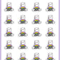 Positive Vibes Stickers - Snowball The Cat - [169]