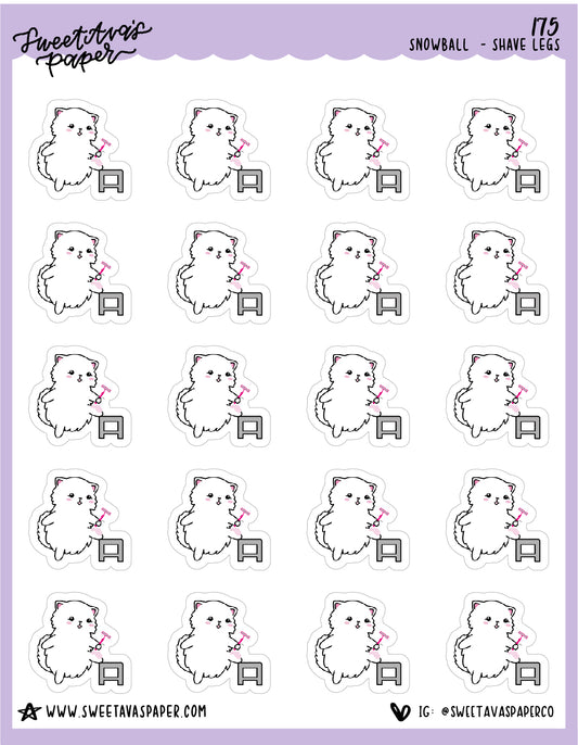Shave Stickers - Snowball The Cat - [175]