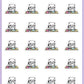 Sewing Machine Stickers - Snowball The Cat - [183]