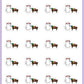 ICON SIZE - Dusting Stickers - Snowball The Cat - [189]