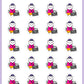 90's Hip Hop Planner Stickers - Snowball The Cat - [192]