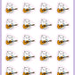Guitar Stickers - Snowball The Cat - [199]