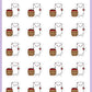 Apple Picking Fall Stickers - Snowball The Cat - [204]