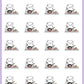 Cooking Breakfast Stickers - Snowball The Cat - [215]