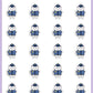 Police Officer Stickers - Snowball The Cat - [235]
