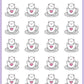Inside Cup Stickers - Snowball The Cat - [258]