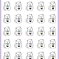 Bubble Tea Stickers - Snowball The Cat - [261]