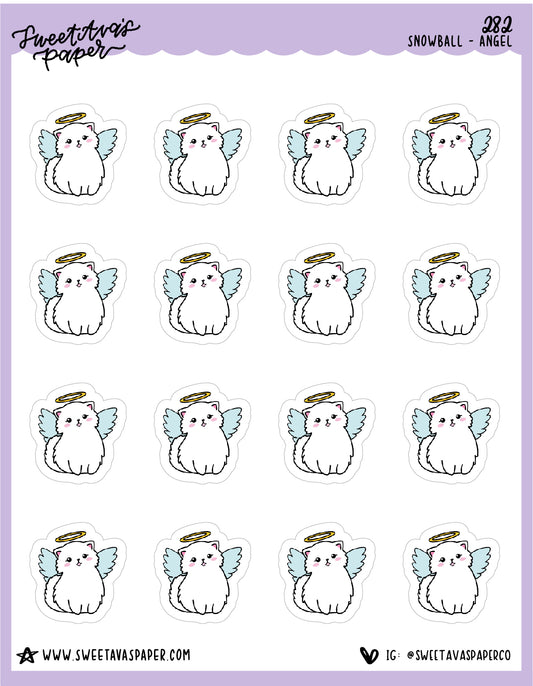 Angel Stickers - Snowball The Cat - [282]