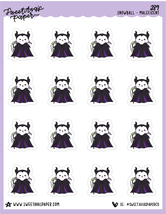 Magical Evil Fairy Stickers - Snowball The Cat - [289]