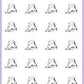Dye Hair Planner Stickers - Snowball The Cat - [296]