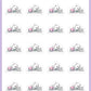 ICON SIZE - Fell Asleep At Desk Planner Stickers - Snowball The Cat - [301]