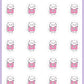ICON SIZE - Marathon Running Planner Stickers - Snowball The Cat - [310]