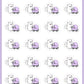 Baby Stroller Planner Stickers - Snowball The Cat - [311]