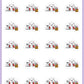ICON SIZE - Cashier Planner Stickers - Snowball The Cat - [312]
