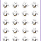 ICON SIZE - Playing With Puppies Planner Stickers - Snowball The Cat - [315]