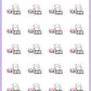 ICON SIZE - Journaling/Assignment/Writing Planner Stickers - Snowball The Cat - [316]