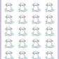 Bad Day Planner Stickers - Snowball The Cat - [320]