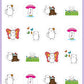 ICON SIZE - Spring Mix Planner Stickers - Snowball The Cat - [354]