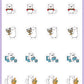 ICON SIZE - Hanukkah Planner Stickers - Snowball The Cat - [359]