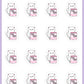 Dog Food Planner Stickers - Snowball The Cat - [362]