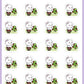 ICON SIZE - Strawberry Picking Planner Stickers - Dottie The Sugar Bug [382]