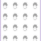 ICON SIZE - Headache Planner Stickers - Coconut the Puppy [386]