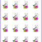 ICON SIZE - Snail Mail Planner Stickers - Coconut the Puppy [393]