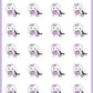 ICON SIZE - Crochet Planner Stickers - Boo and Lunar [396]