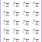 Cleaning Planner Stickers - Boo and Lunar [402]