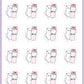 Sanitizer Spray Planner Stickers - Snowball The Cat - [424]