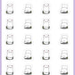 Robot Vacuum Planner Stickers - Snowball The Cat - [441]