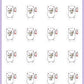 Eggnog Planner Stickers - Snowball The Cat - [446]