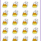 Candy Corn Planner Stickers - Snowball The Cat - [451]