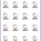 Knitting Planner Stickers - Dottie The Sugar Bug - [472]