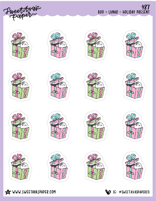 Holiday Gift Planner Stickers - Boo and Lunar [487]
