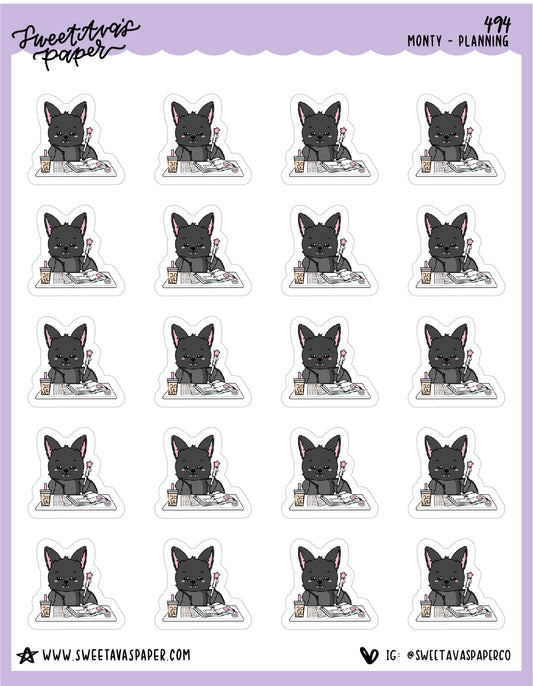 Planning Desktop Planner Stickers - Monty The Bat - [494]