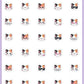 Cut Faces Planner Stickers - Pumpkin The Cat - [502]