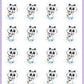 Panda Umbrella Planner Stickers - Pumpkin The Cat - [518]