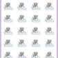 Baby Doctor Appointment Planner Stickers - Snowball The Cat - [522]