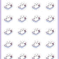 Litter Box Planner Stickers - Snowball The Cat - [526]