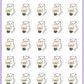 Light Bulb Planner Stickers - Snowball The Cat - [528]