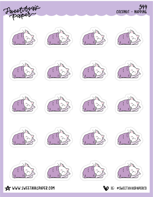 Nap Time Planner Stickers - Coconut the Puppy [544]