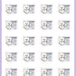 Laundry Planner Stickers - Coconut the Puppy [548]