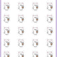 Hot Coffee Planner Stickers - Coconut the Puppy [549]