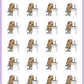 Fell Asleep On Computer Planner Stickers - Mocha The Sloth [557]