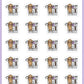 Mailbox Planner Stickers - Mocha The Sloth [558]