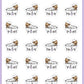 Bath Time Planner Stickers - Mocha The Sloth [562]