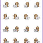 Laptop Planner Stickers - Mocha The Sloth [564]